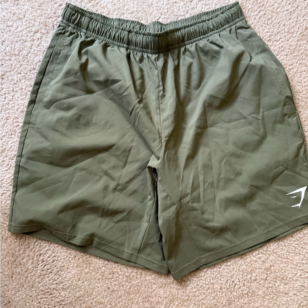 Gymshark Olive Green Women's Athletic Shorts